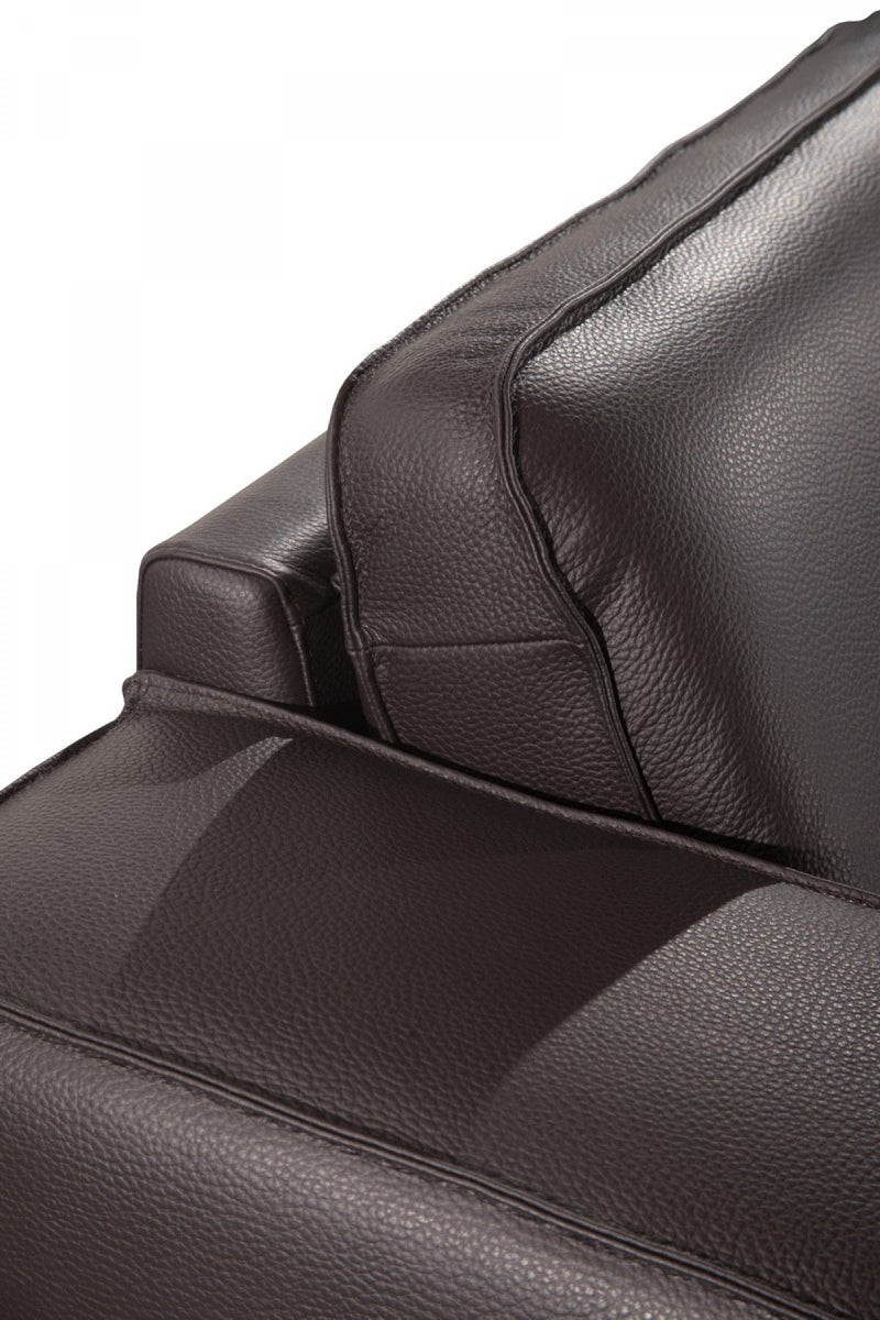 Accenti Italia Darwin - Italian Modern Dark Brown Leather Sofa