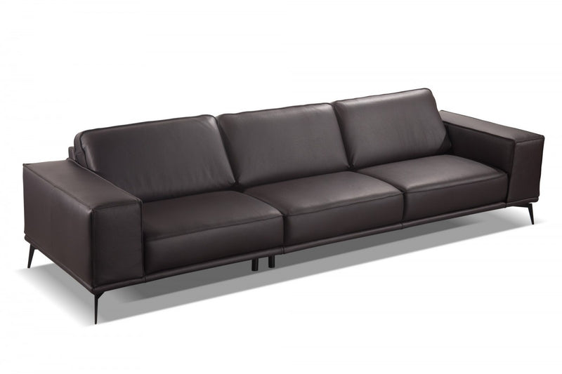 Accenti Italia Darwin - Italian Modern Dark Brown Leather Sofa