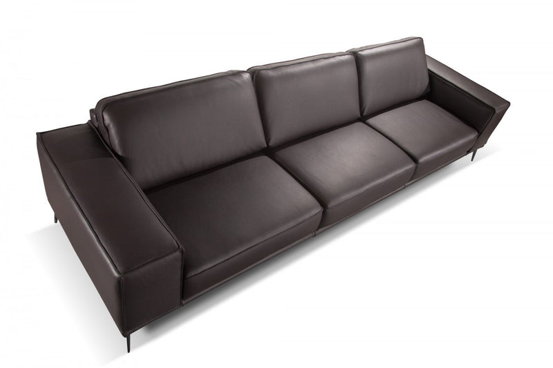 Accenti Italia Darwin - Italian Modern Dark Brown Leather Sofa