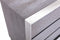 Modrest Arlene Modern Grey Elm & Stainless Steel Bedroom Set