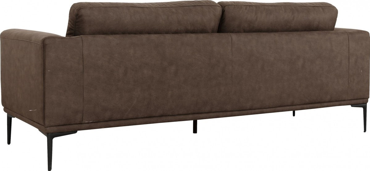 Divani Casa Jada - Modern Brown Fabric Sofa