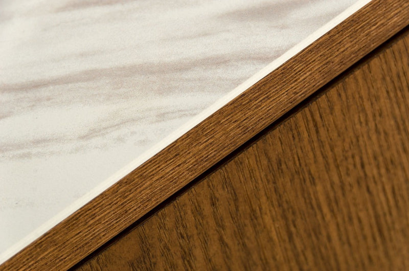 Modrest James - Contemporary Walnut & White Buffet
