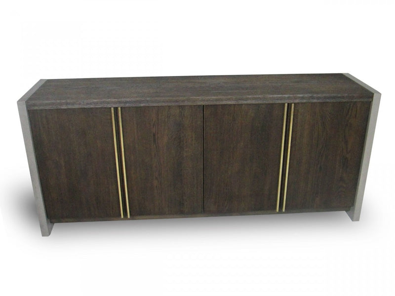 Modrest June - Modern Dark Grey & Walnut Buffet
