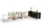 Modrest Keaton Modern Glass & Brass Dining Table