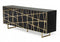 Modrest Kilson - Modern Black Oak & Champagne Gold Buffet