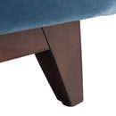 Tsarina Dusty Blue Velvet Tufted Bed