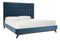 Tsarina Dusty Blue Velvet Tufted Bed