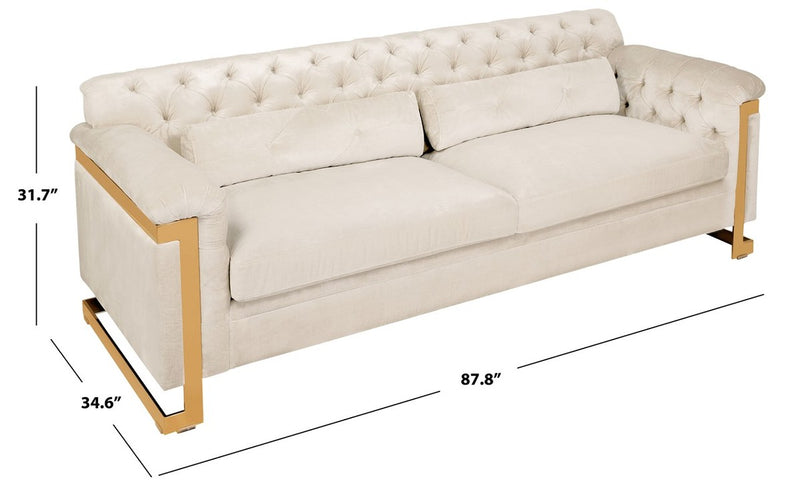 Lethbridge Velvet Sofa