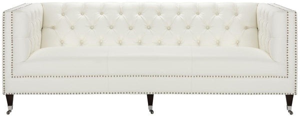Miller Tufted Leather Sofa