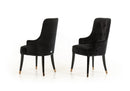 A&X Larissa Modern Black Fabric Dining Chair