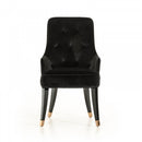 A&X Larissa Modern Black Fabric Dining Chair