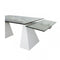 Modrest Latrobe - Modern Extendable Quartz Stone & Glass Dining Table