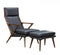 Modrest Fulton - Modern Beige Lounge Chair & Ottoman
