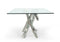Modrest Legend Modern Glass & Stainless Steel Dining Table