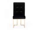 Modrest Legend - Modern Black & Rosegold Dining Chair (Set of 2)