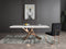 Modrest Legend - Modern White Marble & Rosegold Dining Table
