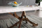 Modrest Legend - Modern White Marble & Rosegold Dining Table
