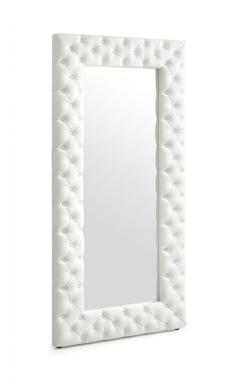 Modrest Legend - Transitional Velvet Floor Mirror