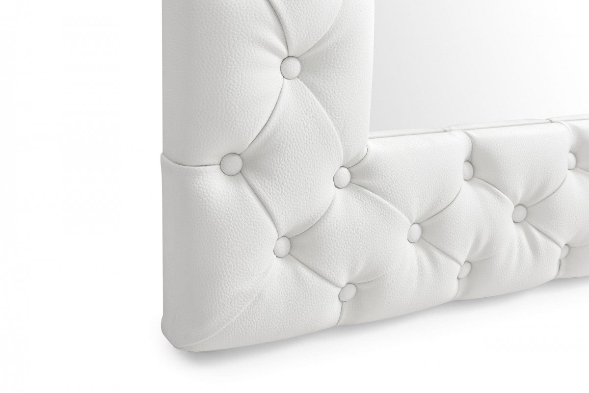 Modrest Legend Transitional Velvet Floor Mirror Hollywood Glam