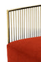 Modrest Loveland - Glam Orange Velvet Accent Chair