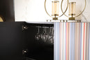 Modrest Macoy - Modern Multicolor and Black Ash Wine Cabinet