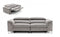 Divani Casa Maine - Modern Light Grey Fabric Sofa w/ Electric Recliners