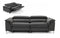 Divani Casa Maine - Modern Dark Grey Fabric Sofa w/ Electric Recliners