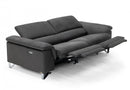 Divani Casa Maine - Modern Dark Grey Fabric Sofa w/ Electric Recliners
