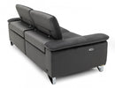 Divani Casa Maine - Modern Dark Grey Fabric Sofa w/ Electric Recliners