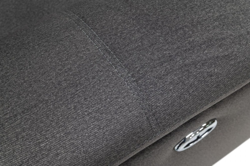 Divani Casa Maine - Modern Dark Grey Fabric Sofa w/ Electric Recliners