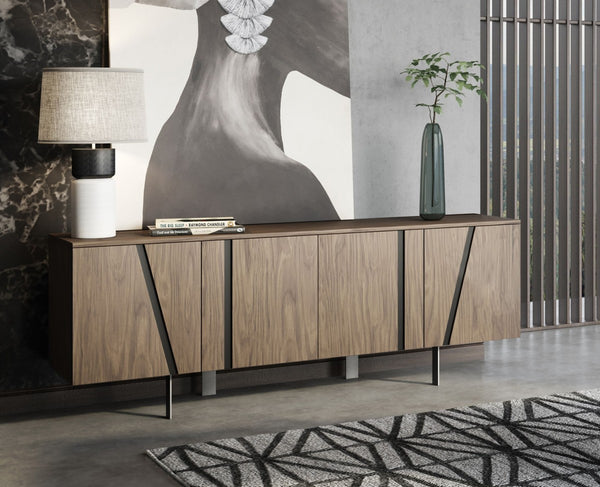 Modrest Mario - Modern Walnut Veneer Buffet