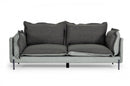 Divani Casa Mars - Modern Grey & Dark Grey Fabric Sofa