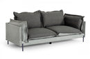 Divani Casa Mars - Modern Grey & Dark Grey Fabric Sofa