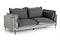 Divani Casa Mars - Modern Grey & Dark Grey Fabric Sofa