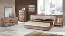 Nova Domus Matteo Italian Modern Walnut & Fabric Bedroom Set