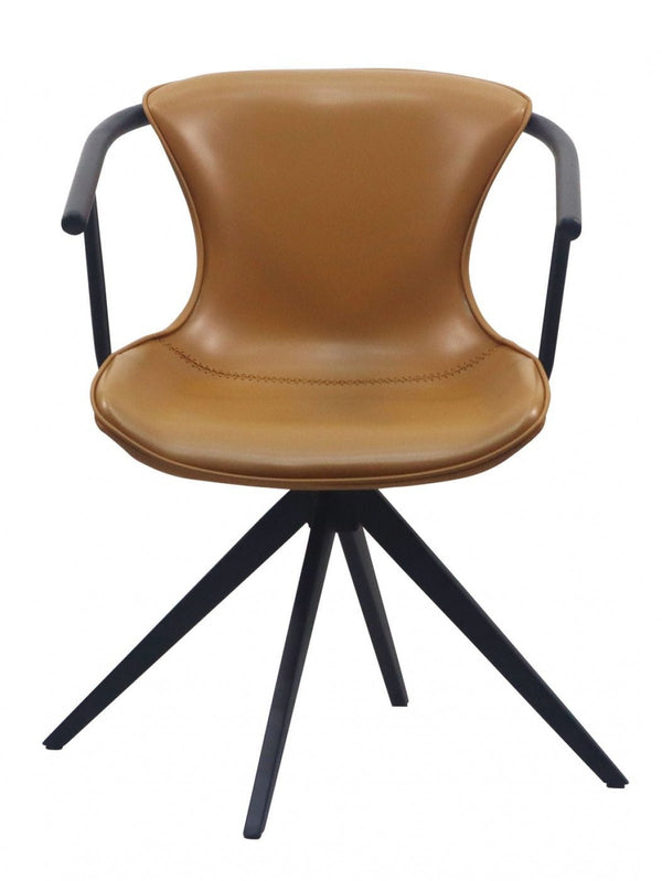 Modrest Maureen - Modern Camel Black Dining Chair