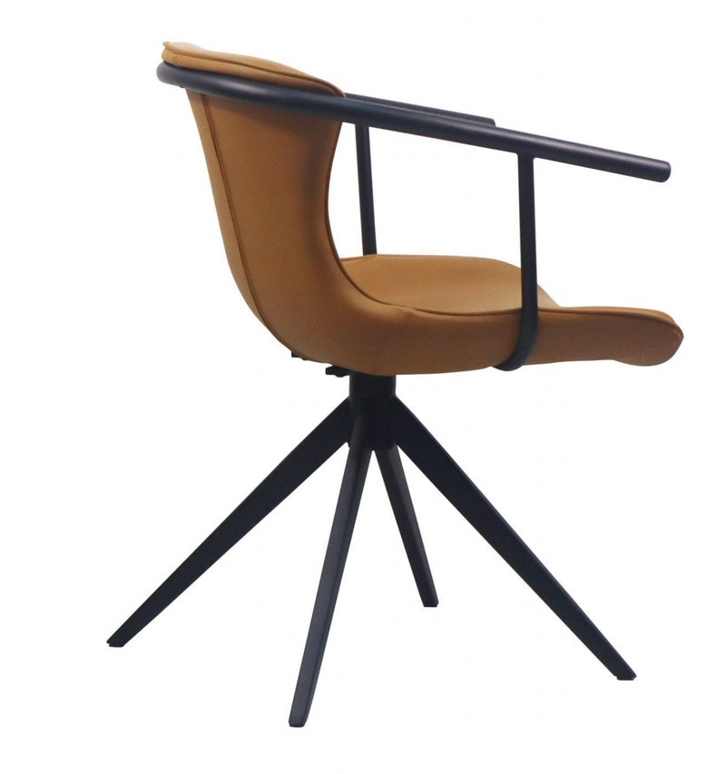 Modrest Maureen - Modern Camel Black Dining Chair