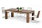 Modrest Maxi - Modern Walnut & Stainless Steel Dining Table