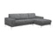 Divani Casa Forli - Modern Grey Fabric Right Facing Sectional Sofa