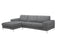 Divani Casa Forli - Modern Grey Fabric Left Facing Sectional Sofa