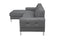 Divani Casa Forli - Modern Grey Fabric Left Facing Sectional Sofa