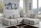 Divani Casa Platte - Modern Grey Fabric Modular Sectional Sofa