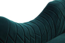 Divani Casa Loretta Modern Green Velvet Sofa