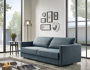 Divani Casa Fredonia Modern Blue-Green Fabric Sofa Bed w/ Storage