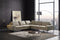 Divani Casa Cascade - Modern Beige Fabric U Shaped Sectional Sofa