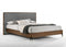 Nova Domus Metcalf - Mid-Century Walnut & Grey Bed