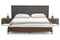 Nova Domus Metcalf - Mid-Century Walnut & Grey Bed