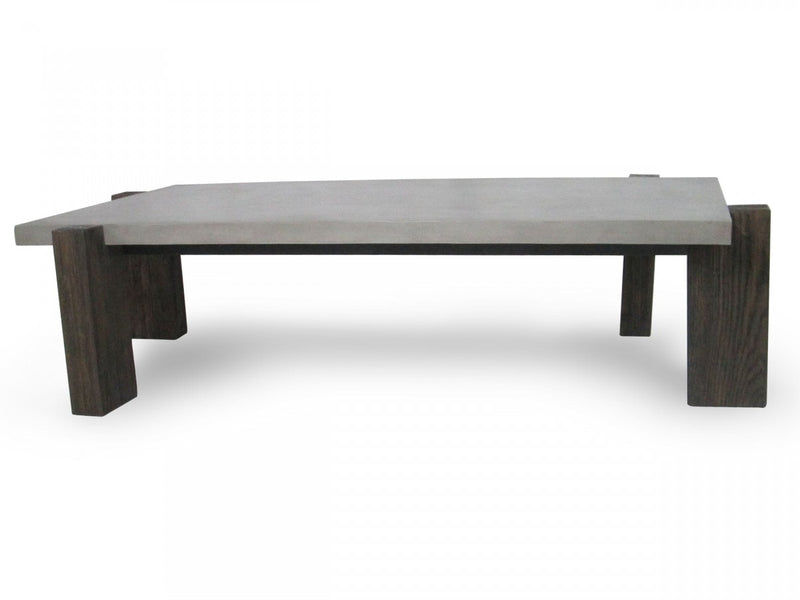 Modrest Milton - Dark Grey & Walnut Coffee Table