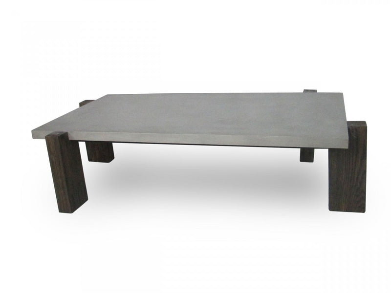 Modrest Milton - Dark Grey & Walnut Coffee Table