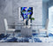 Modrest Edwin Modern Glass & Stainless Steel Dining Table